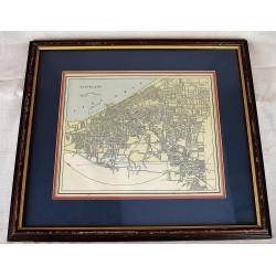 Cleveland (From Cram's universal atlas) (Original Framed Map)